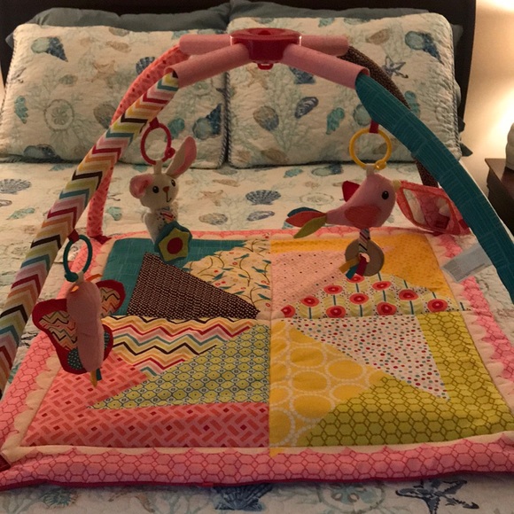 baby girl activity mat